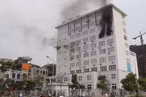 Cháy ở Trường Bồi dưỡng cán bộ Giáo dục Hà Nội