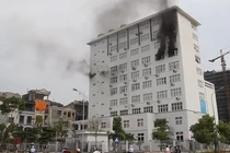 Cháy ở Trường Bồi dưỡng cán bộ Giáo dục Hà Nội