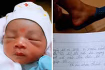 Bé trai mới sinh bị bỏ rơi trong người có phong bì tiền