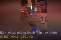 Video: Nhóm thanh niên đua xe náo loạn đường phố bị công an vây bắt