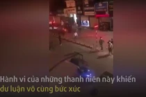Video: Nhóm thanh niên đua xe náo loạn đường phố bị công an vây bắt