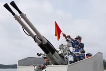 Uy lực tháp pháo 2 nòng trên tàu chiến Việt Nam tự đóng