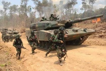 Choáng ngợp lục quân Indonesia tập trận với trực thăng Apache, xe tăng Leopard 2A4