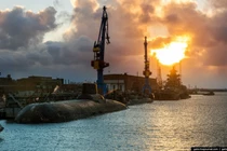 Cận cảnh thành phố chuyên đóng tàu ngầm của Nga