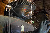 Nghi lễ làm sạch tượng Đại Phật ở Nara