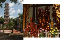 Tượng đất hóa vàng trong ngôi chùa cổ 