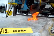 Điều gì xảy ra khi dung nham chảy trên băng?