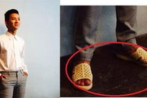 Hoài Lâm gây sốt với dép tổ ong