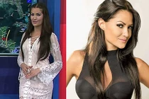 Quá khứ của MC thời tiết mặc váy xuyên thấu lên sóng