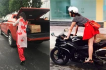 Những bóng hồng cưỡi “quái vật”, không lộ mặt vẫn gây sốt