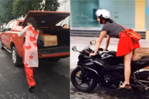 Những bóng hồng cưỡi “quái vật”, không lộ mặt vẫn gây sốt