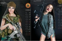 Bỏng mắt với bộ ảnh lịch của nữ binh sĩ gợi cảm