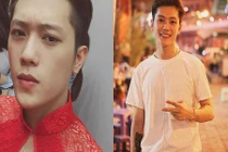 Dân mạng phát cuồng hot boy cắt tóc mặc áo dài đỏ 