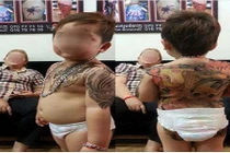 A đây rồi: Hot boy xăm trổ phiên bản nhí gây làn sóng phẫn nộ 