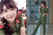 Nữ sinh cảnh sát có nốt ruồi duyên, "xinh nhất Đông Nam Bộ"