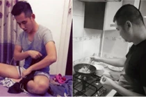 Những anh chồng “soái ca” bếp núc, chăm con giỏi hơn vợ