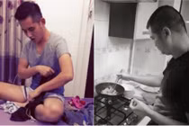 Những anh chồng “soái ca” bếp núc, chăm con giỏi hơn vợ