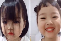 Bé gái cắt tóc xinh xắn được mệnh danh “công chúa triệu like“