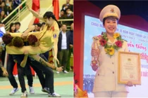 Nữ sinh cảnh sát kẹp cổ 3 thanh niên trở thành thiếu úy 