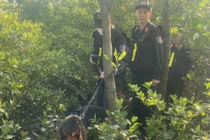 Cảnh sát lội bùn, huy động chó nghiệp vụ truy tìm 2 phạm nhân trốn trại 