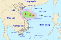 Áp thấp mạnh lên thành bão số 4, hướng vào Việt Nam