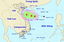 Áp thấp mạnh lên thành bão số 4, hướng vào Việt Nam