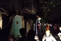 Nổ bình gas ở Nam Định: 3 nhà sập, 3 người thương vong