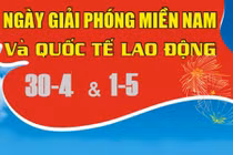 Được nghỉ tới 6 ngày dịp 30/4 và 1/5