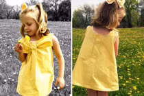 Biến quần áo cũ của bố mẹ thành váy xinh cho bé 