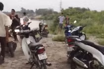 Hai cháu nhỏ đuối nước tử vong dưới chân cầu Kiền, Hải Phòng