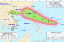Siêu bão Mangkhut sức gió mạnh cấp 17 tiến vào biển Đông