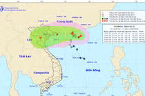 Bão số 4 đang tiến vào vịnh Bắc Bộ, gây mưa lớn miền Bắc