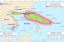 Tin khẩn: Bão số 5 đổ bộ chiều tối, mưa vừa, mưa to tại Đông Bắc Bộ