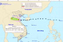 Bão số 3 đã suy yếu thành ATNĐ sau khi đổ bộ đất liền, mưa lớn kéo dài