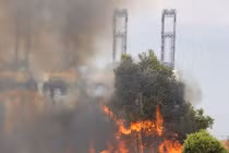 Đang cháy lớn ở KCN Hiệp Phước