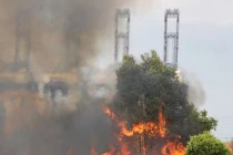 Đang cháy lớn ở KCN Hiệp Phước