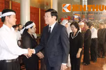 Lãnh đạo Đảng, Nhà nước viếng tang bà Võ Thị Thắng