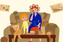 Chùm ảnh nỗi khổ của mẹ bỉm sữa trông con