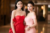 HH Ngọc Hân đọ vẻ gợi cảm cùng Hoa hậu Lam Cúc