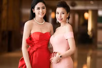 HH Ngọc Hân đọ vẻ gợi cảm cùng Hoa hậu Lam Cúc