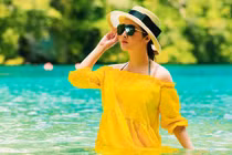 Giáng My trẻ trung nô đùa giữa thiên thiên quốc đảo Palau