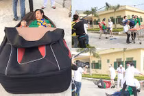 Quang Tèo bất ngờ gặp sự cố khi đóng hài Tết 2017