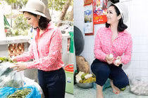 HH Giáng My tự tay nấu ăn cho trẻ em mồ côi