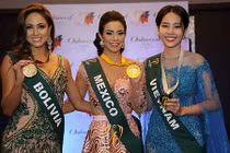 Nam Em tiếp tục giành giải bạc tại Hoa hậu Trái đất 2016