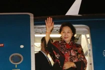 Chủ tịch Quốc hội bắt đầu dự Hội nghị Nữ Chủ tịch Quốc hội thế giới