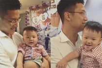 Chí Nhân hạnh phúc bên con trai sau sóng gió tình cảm