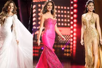 Thí sinh HH Hòa bình Quốc tế khoe sắc với váy dạ hội