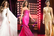 Thí sinh HH Hòa bình Quốc tế khoe sắc với váy dạ hội