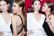 Hoàng Thùy Linh đọ vẻ gợi cảm cùng Minh Hằng