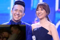 Xôn xao ảnh Trấn Thành ôm Hari Won ngủ trong rạp phim